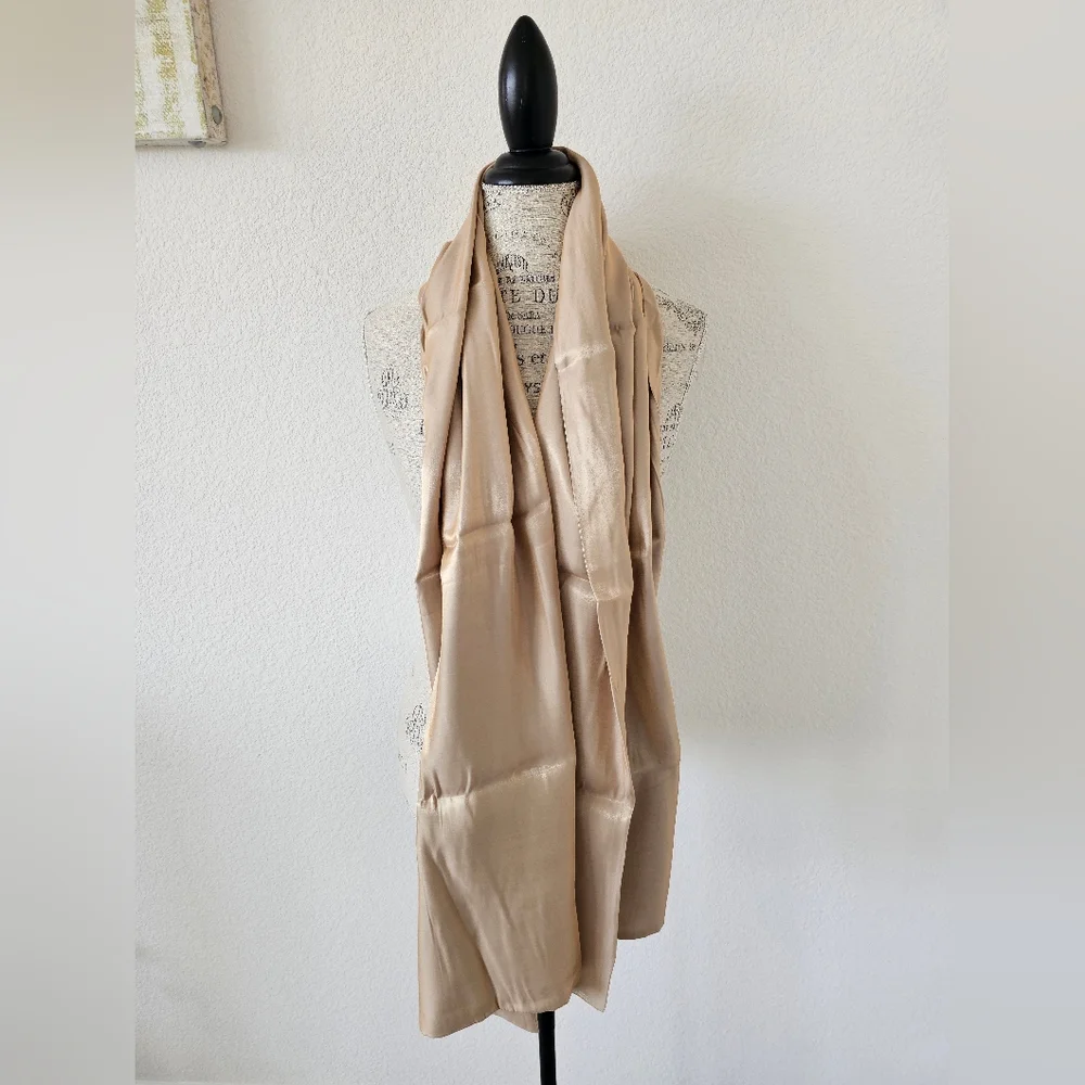 Cejon Accessories Inc Rose Gold Sheen Wrap Scarf New With Tags